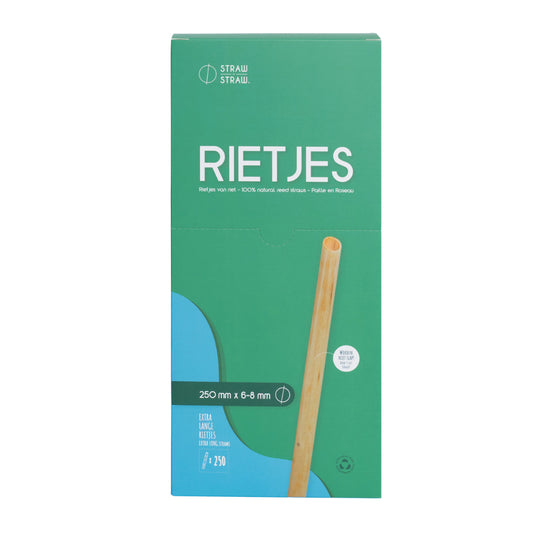 Jumbo Reed Straws - for Bottles 250 mm ( ⌀ 6-8 )