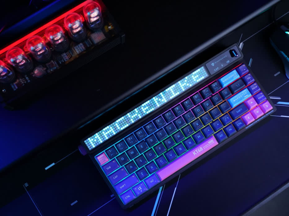 High-end gaming hardware among the iF Design Award Winners 2023: Machenike KT68 Smart Screen,
Computer keyboard by Haier Group.